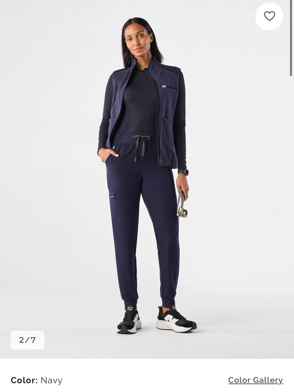 Figs Navy Women's Jogger Pants with Drawstring